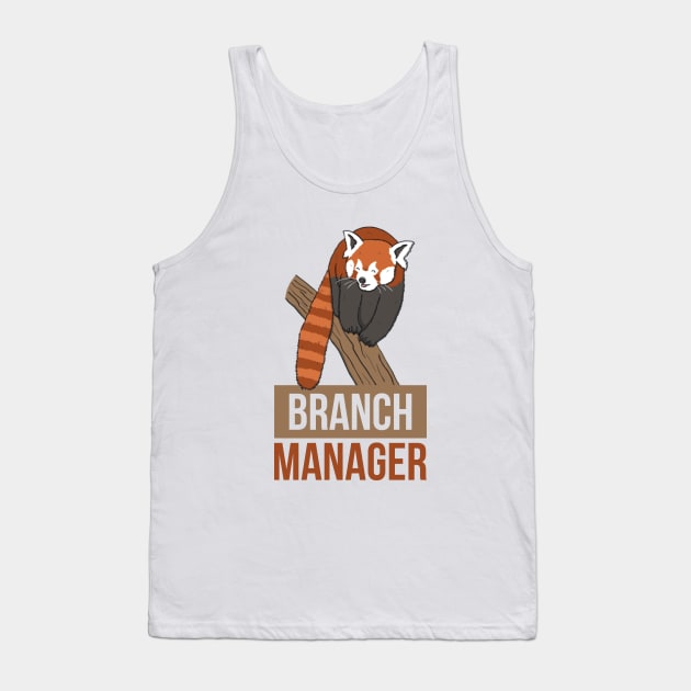Red Panda Branch Manager Tank Top by NotoriousMedia